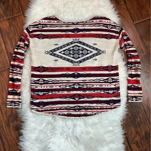 Natural Reflections Aztec Print Sweater Size Medium - Picture 4 of 7